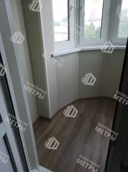 Остекление и отделка эркерной лоджии под ключ Остекление и отделка эркерной лоджии под ключ